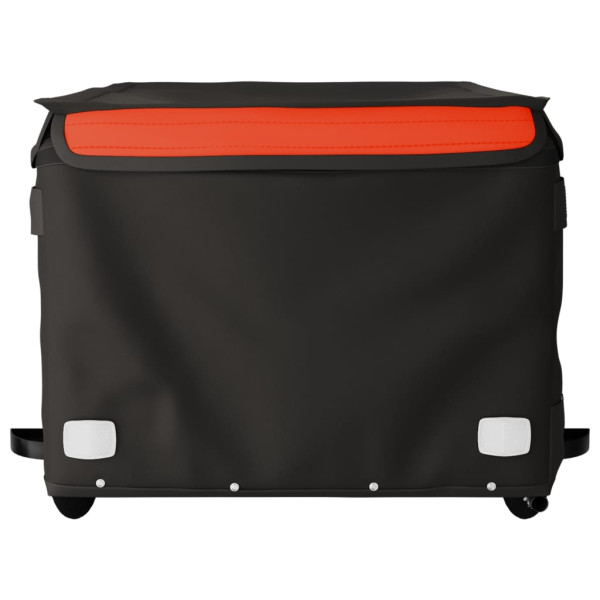 Remolque de carga para bicicleta hierro negro y naranja 45 kg M 5