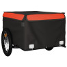 Remolque de carga para bicicleta hierro negro y naranja 45 kg 4