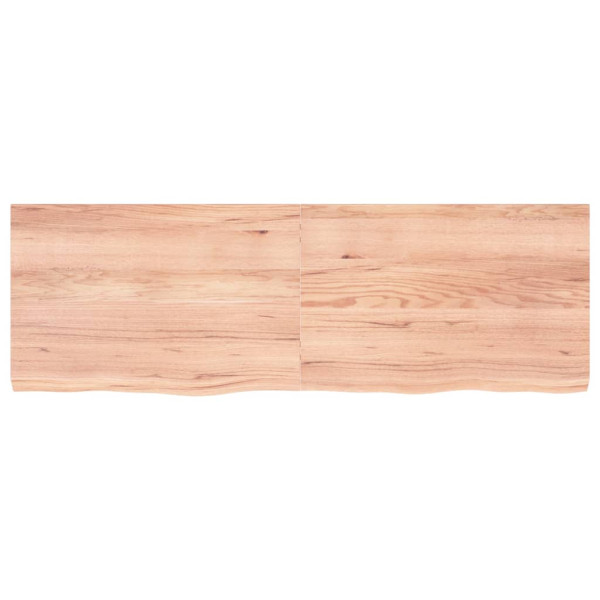 Estante de pared madera roble tratada marrón claro 180x60x6 cm M 2