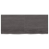 Estante de pared madera roble tratada gris oscuro 120x50x6 cm 2