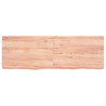 Estante de pared madera roble tratada marrón claro 120x40x6 cm 2