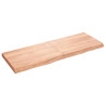 Estante de pared madera roble tratada marrón claro 140x50x6 cm 1