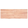 Estante de pared madera roble tratada marrón claro 140x50x6 cm 2