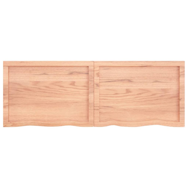 Prateleira de parede 140x50x(2-6) cm carvalho tratado castanho M 3