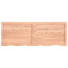 Estante de pared madera roble tratada marrón claro 140x50x6 cm 3