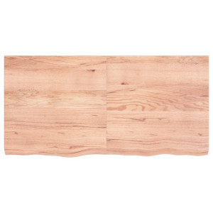Estante de pared madera roble tratada marrón claro 120x60x6 cm H