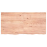 Estante de pared madera roble tratada marrón claro 120x60x6 cm 2