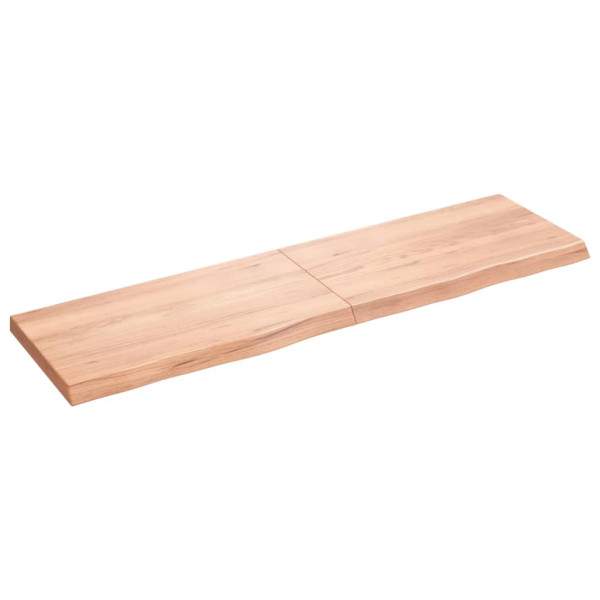Estante de pared madera roble tratada marrón claro 180x50x6 cm D