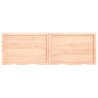 Estante de pared madera maciza de roble sin tratar 180x60x6 cm 3