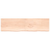 Estante de pared madera maciza de roble sin tratar 220x60x6 cm 2