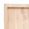 Estante de pared madera maciza de roble sin tratar 220x60x6 cm 5
