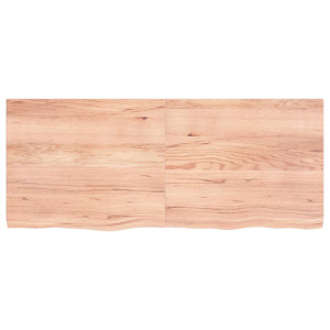 Estante de pared madera roble tratada marrón claro 120x50x4 cm H