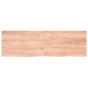 Estante de pared madera roble tratada marrón claro 160x50x4cm H