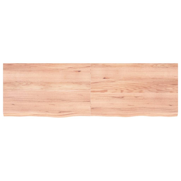 Estante de pared madera roble tratada marrón claro 160x50x4cm M 2