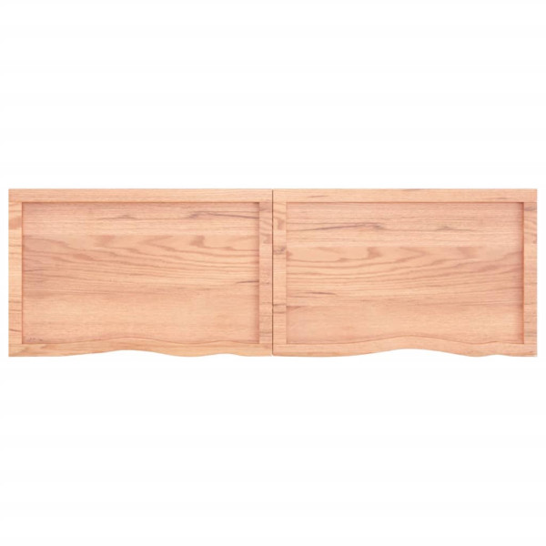 Estante de pared madera roble tratada marrón claro 160x50x4cm M 3