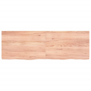 Estante de pared madera roble tratada marrón claro 120x40x4 cm H