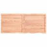 Estante de pared madera roble tratada marrón claro 140x60x4 cm 3