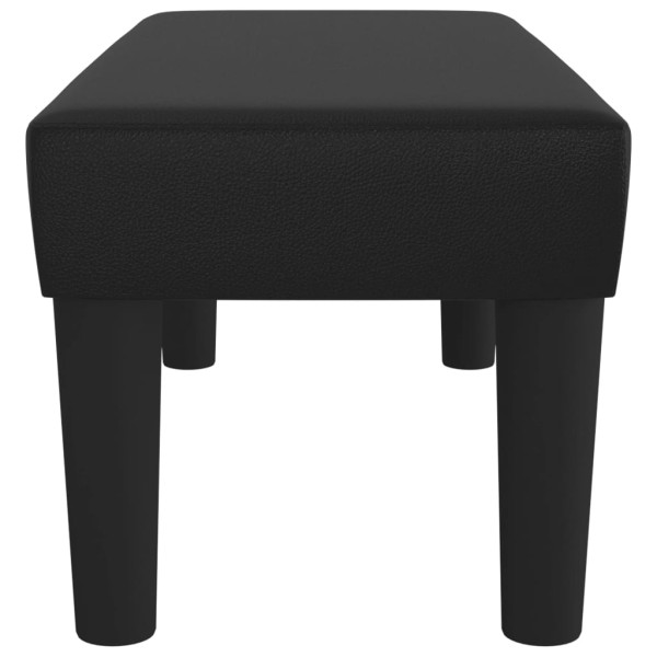 Banco de cuero sintético negro 70x30x30 cm M 4