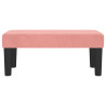 Banco de terciopelo rosa 70x30x30 cm 3