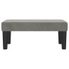 Banco 70x30x30 cm veludo cinzento-claro 3