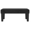 Banco de terciopelo negro 70x30x30 cm 3