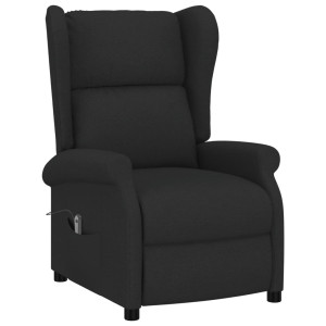 Sillón orejero reclinable eléctrico tela negro H