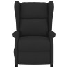 Sillón orejero reclinable eléctrico tela negro 3