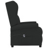 Sillón orejero reclinable eléctrico tela negro 4