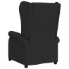 Sillón orejero reclinable eléctrico tela negro 5