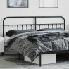 Cabeceira de cama 200 cm metal preto 3