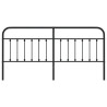 Cabeceira de cama 193 cm metal preto 4