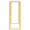 Mesa consola 70x30x70 cm aço inoxidável e vidro dourado 4