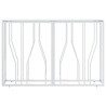 Mesa consola 110x30x70 cm aço inoxidável e vidro prateado 3