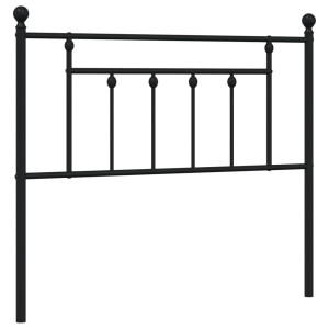 Cabeceira de cama 100 cm metal preto H