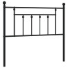 Cabeceira de cama 100 cm metal preto 2