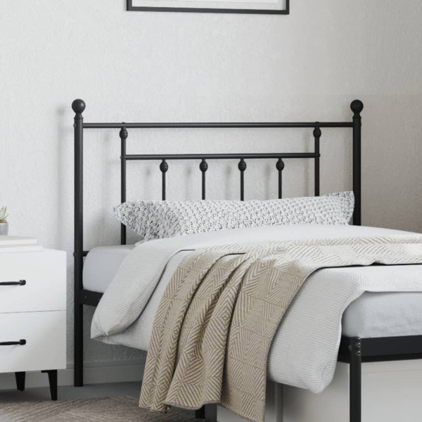 Cabeceira de cama 100 cm metal preto M 3