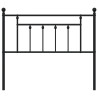 Cabeceira de cama 100 cm metal preto 4