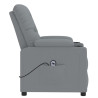 Sillón reclinable eléctrico tela gris claro 5