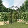 Arco de jardín acero negro 116x45x240 cm 1