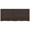 Estante de pared madera roble tratada gris oscuro 120x50x4 cm 3