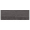 Estante de pared madera roble tratada gris oscuro 140x50x6 cm 2
