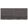Estante de pared madera roble tratada gris oscuro 140x60x4 cm 2