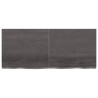 Estante de pared madera roble tratada gris oscuro 140x60x6 cm 2