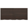 Estante de pared madera roble tratada gris oscuro 140x60x6 cm 3