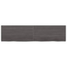 Estante de pared madera roble tratada gris oscuro 160x40x4 cm 2