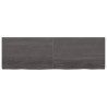 Estante de pared madera roble tratada gris oscuro 160x50x6 cm 2