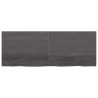 Estante de pared madera roble tratada gris oscuro 160x60x4 cm 2