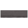 Estante de pared madera roble tratada gris oscuro 180x50x6 cm 2