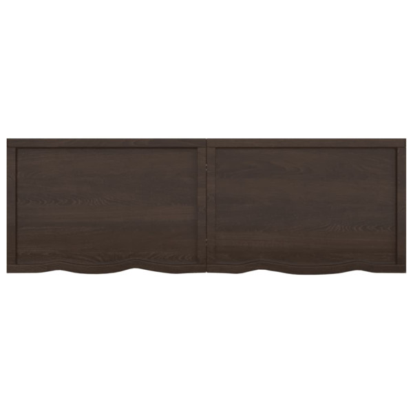 Estante de pared madera roble tratada gris oscuro 180x60x4 cm M 3
