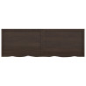 Estante de pared madera roble tratada gris oscuro 180x60x4 cm 3